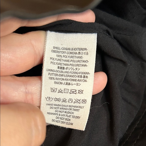 Free People Black Mini Skirt faux leather - Picture 8 of 8